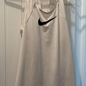 Nike Beige Tank Top with Black Logo